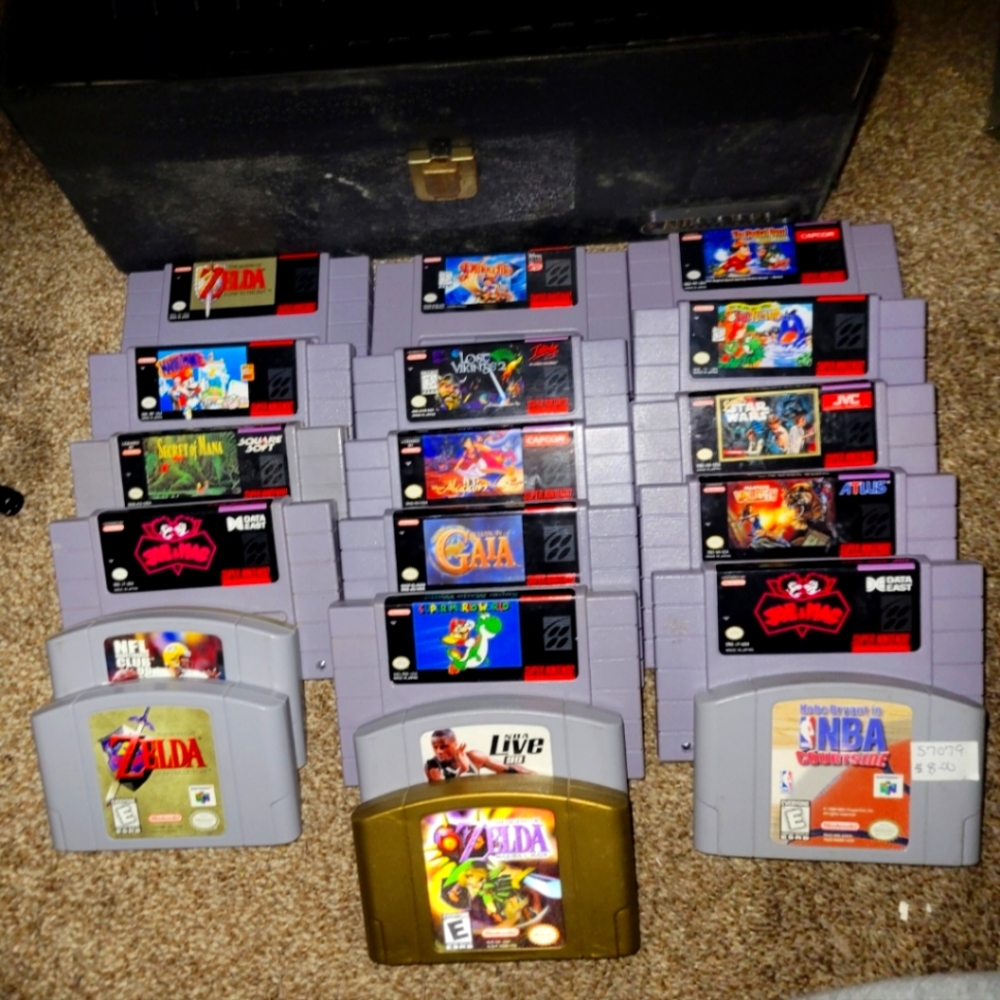 💫Vintage games N64 and Super Nintendo